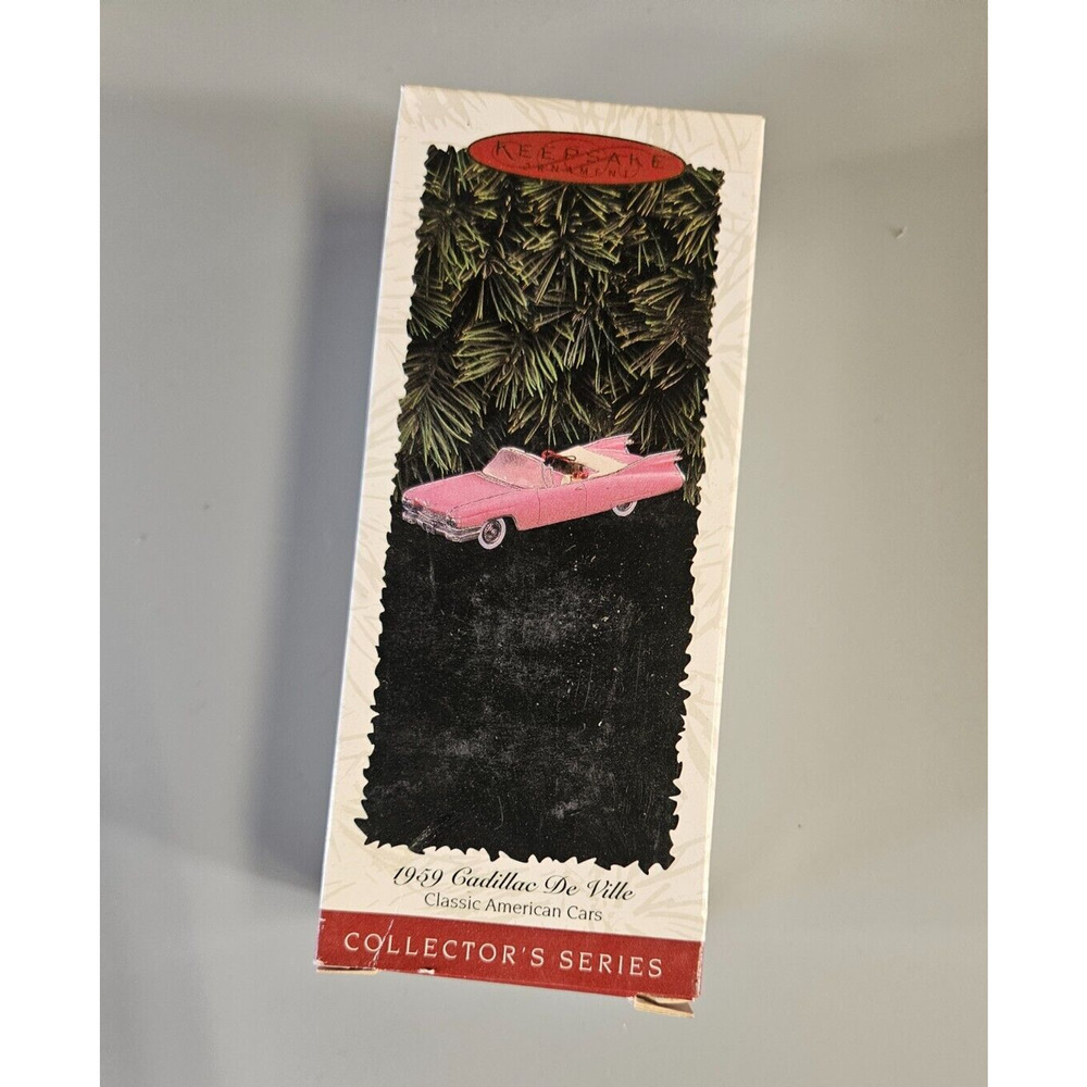 1996 HALLMARK Keepsake 1959 CADILLAC DE VILLE Classic Car CHRISTMAS ORNAMENT #6